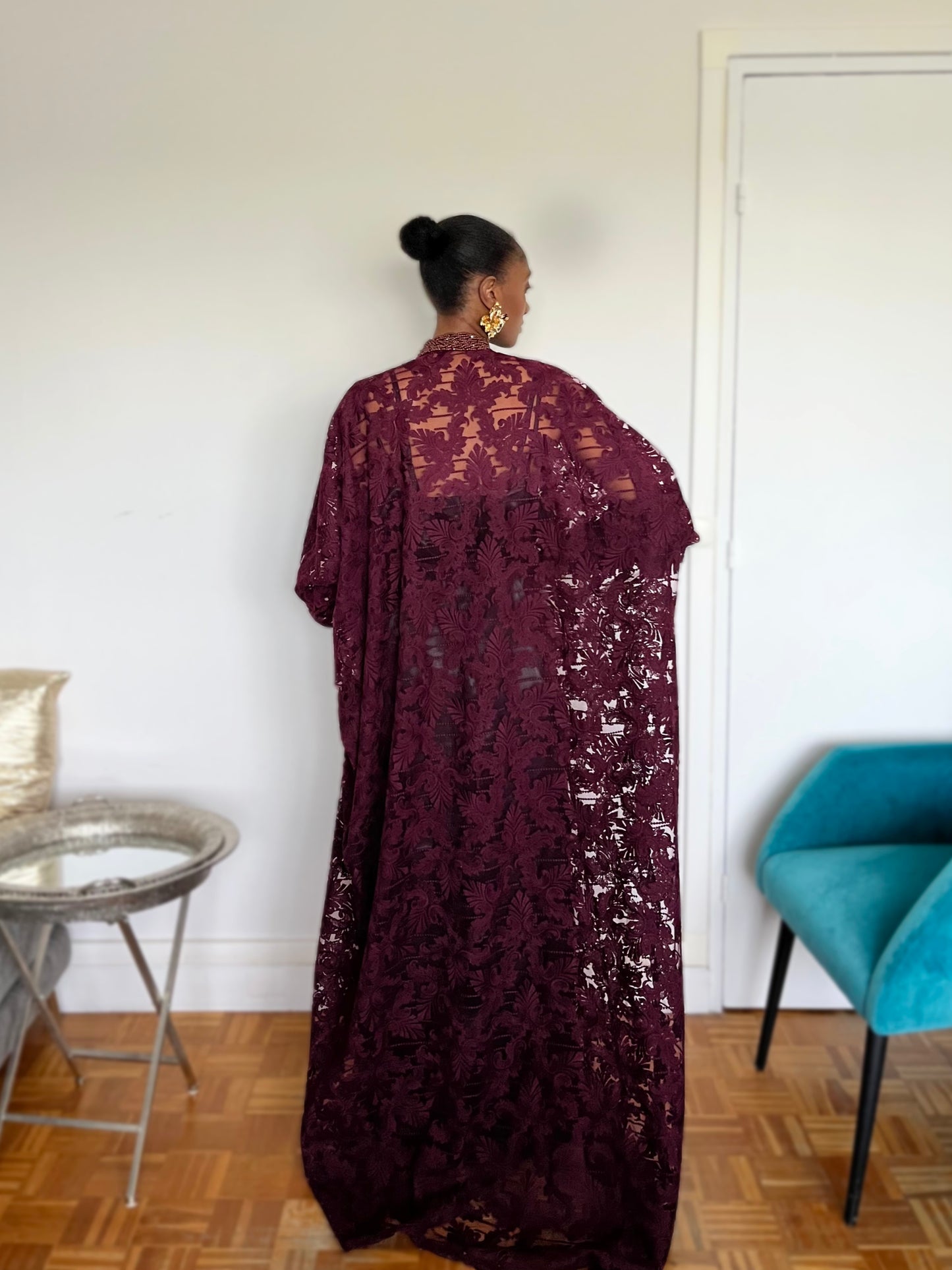Robe en dentelle - Burgundy
