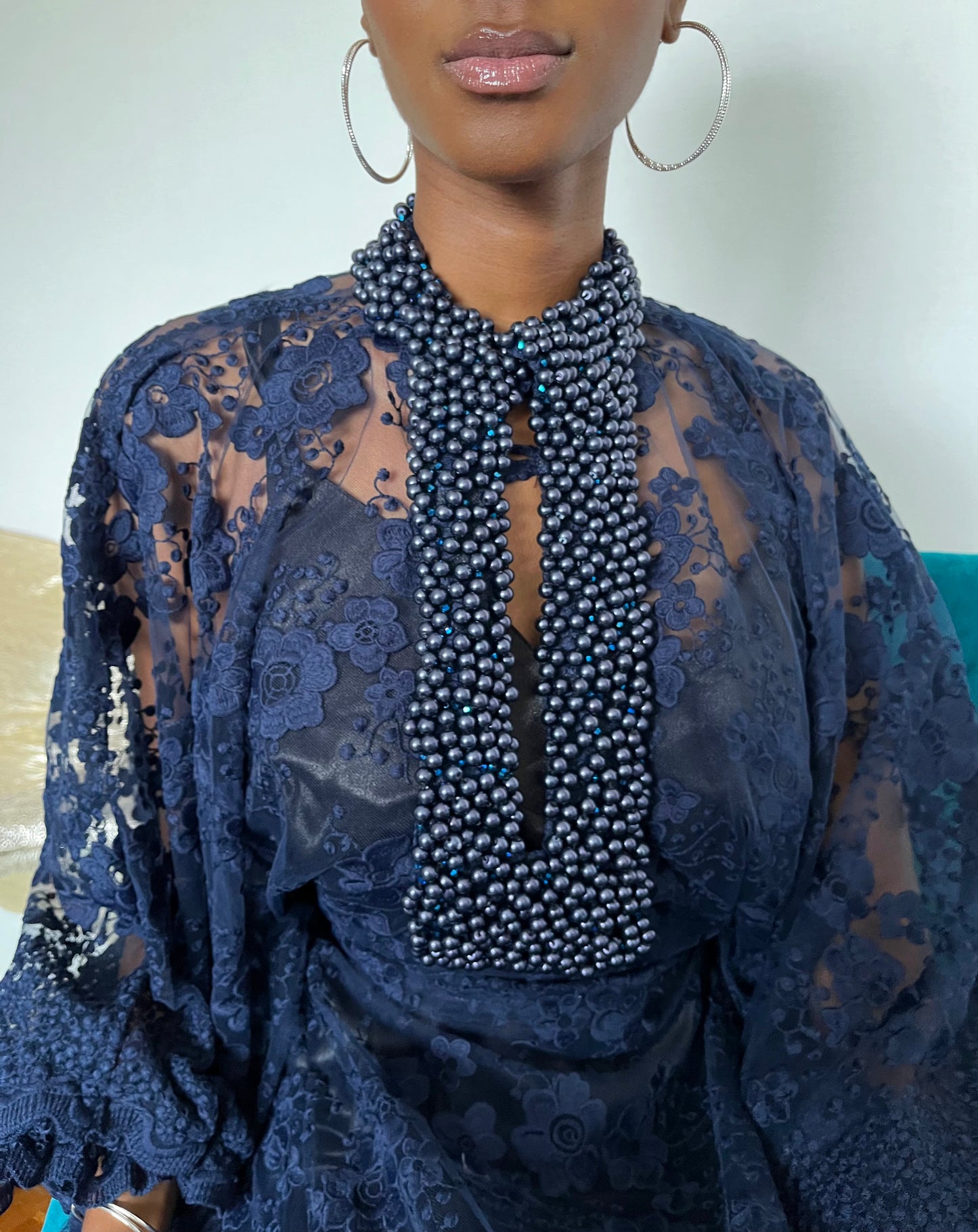 Robe en dentelle - Blue