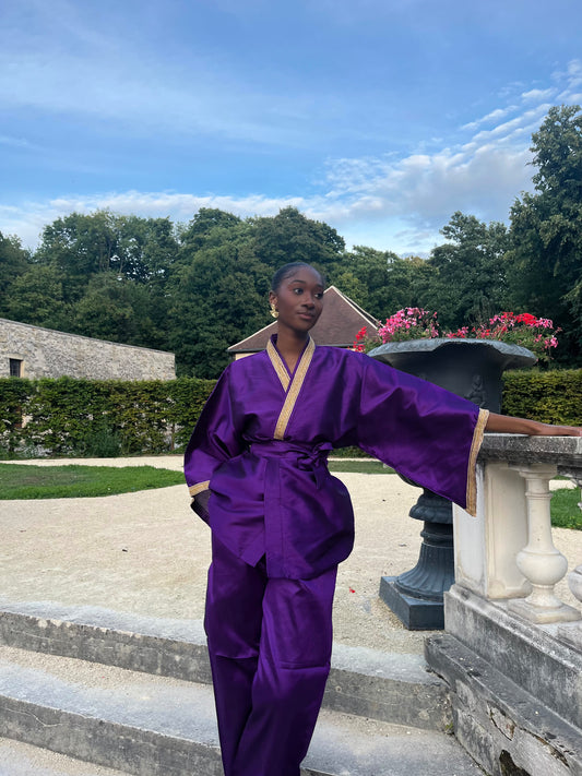 Purple Kimono set