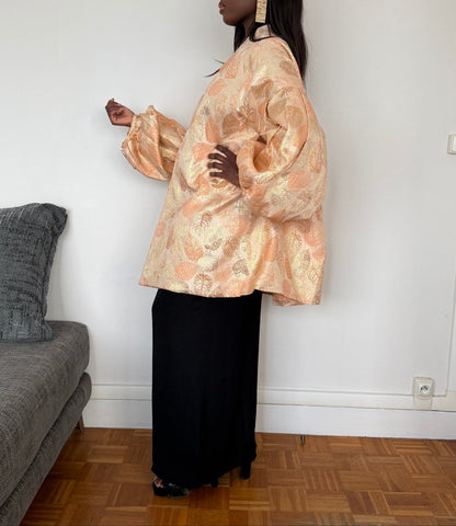 Veste en brocard oversize