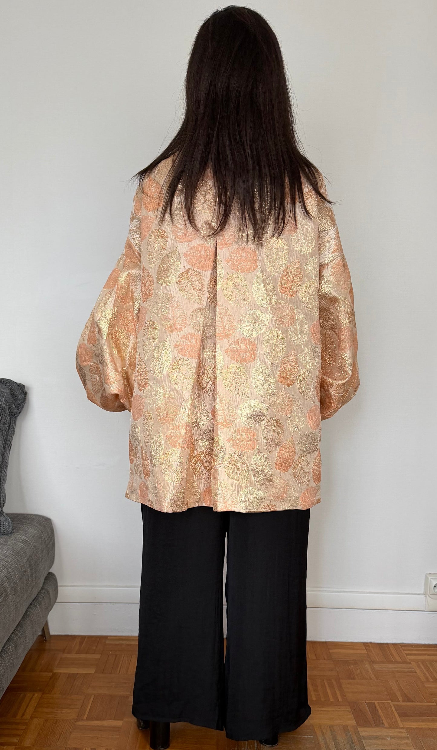 Veste en brocard oversize