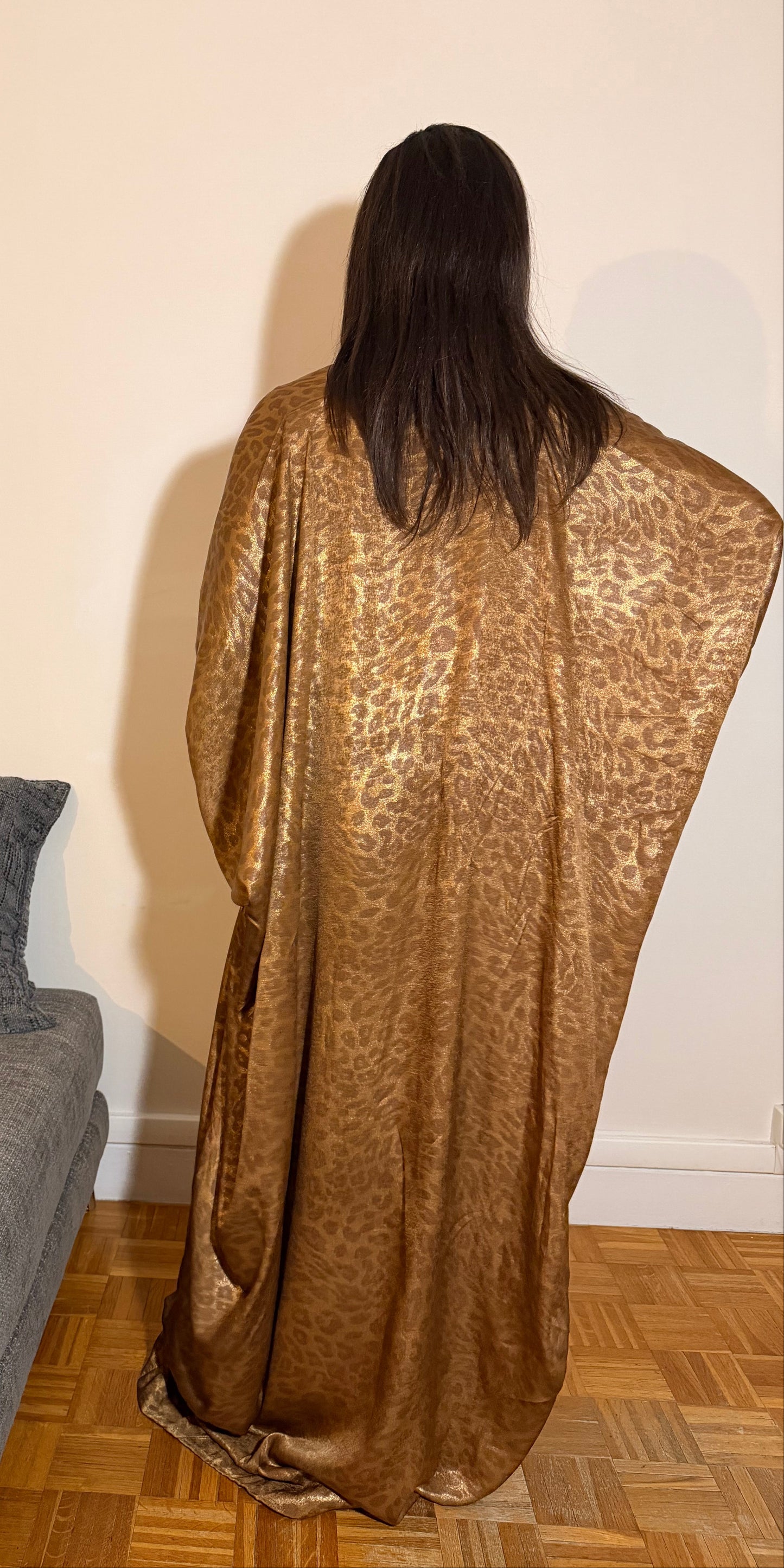 Robe en soie imprimé léopard