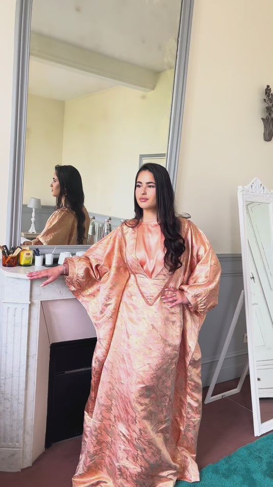 Robe nude/saumon