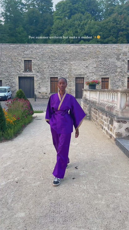 Purple Kimono set